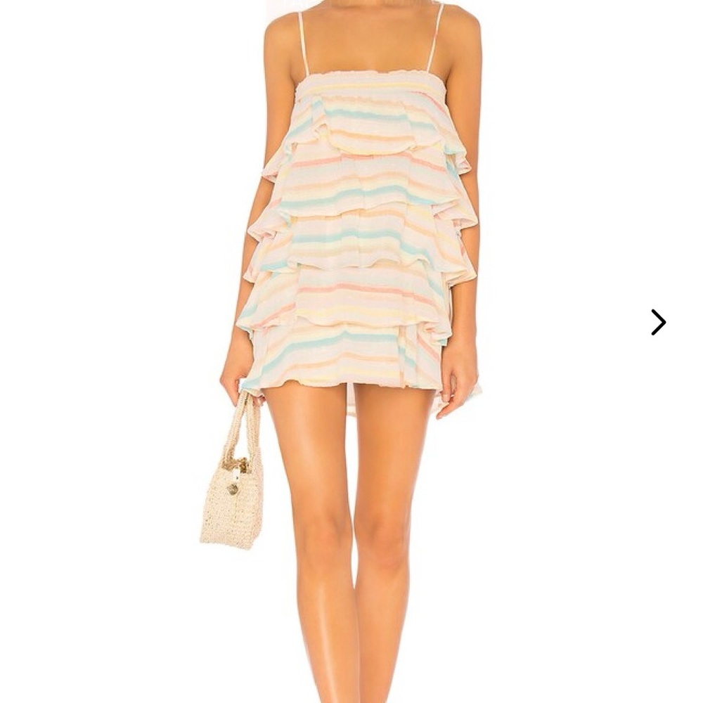 Lovers + Friends Pastel Ruffle Dress